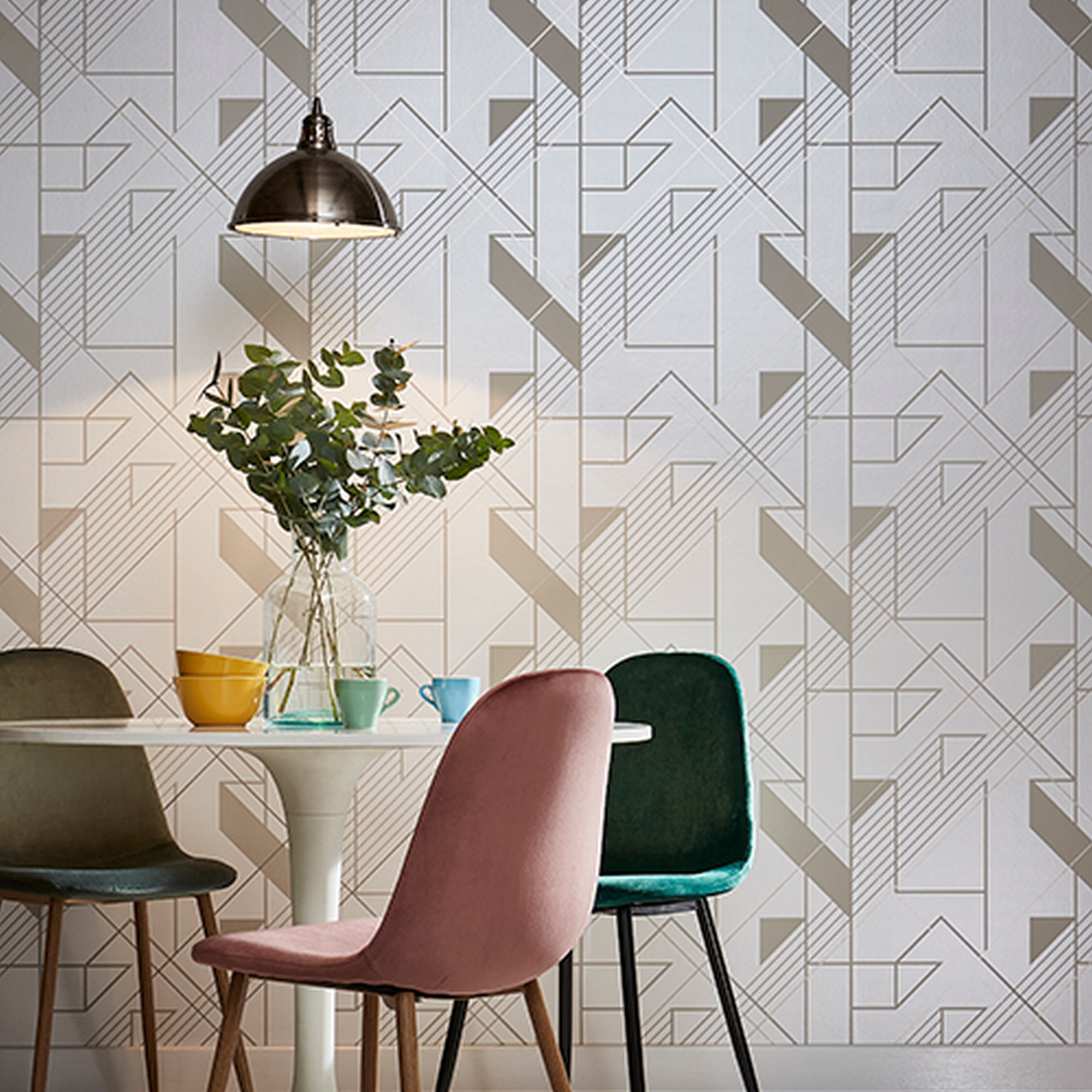 Graphic Parchment Wallpaper 105243 By Graham Brown In Pearl Neutral